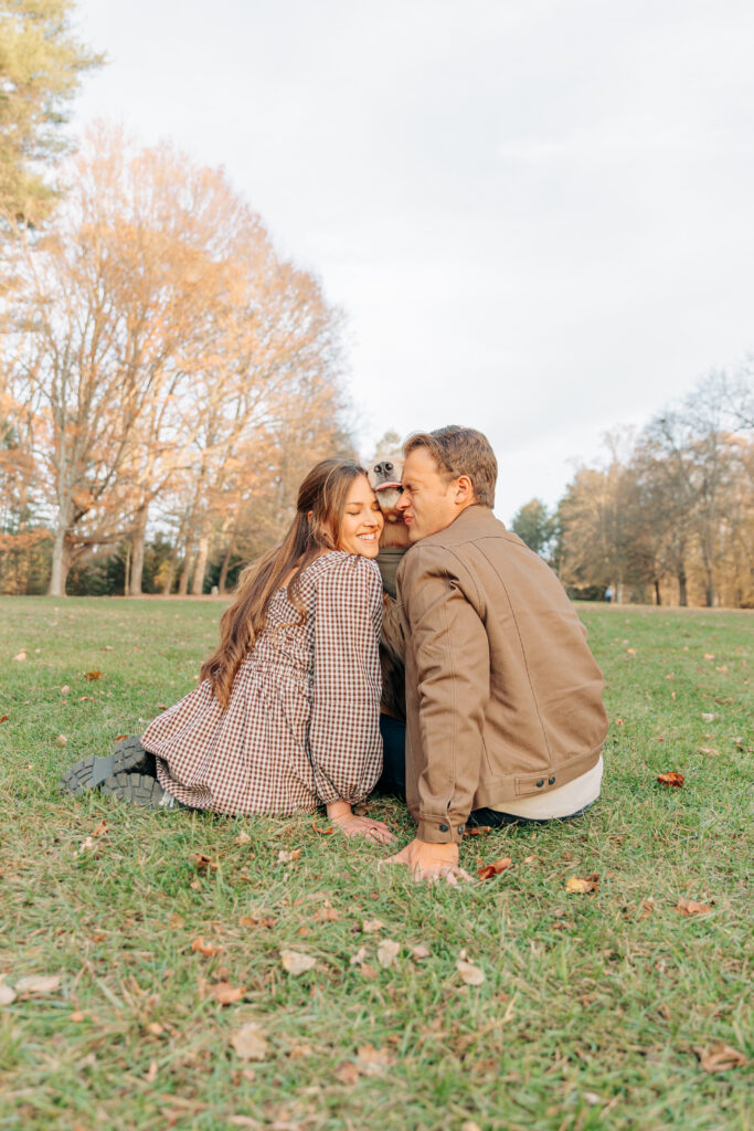 Couples photo session at the Biltmore Estate at Christmas in Asheville, North Carolina captured by Rachel Marie Photography