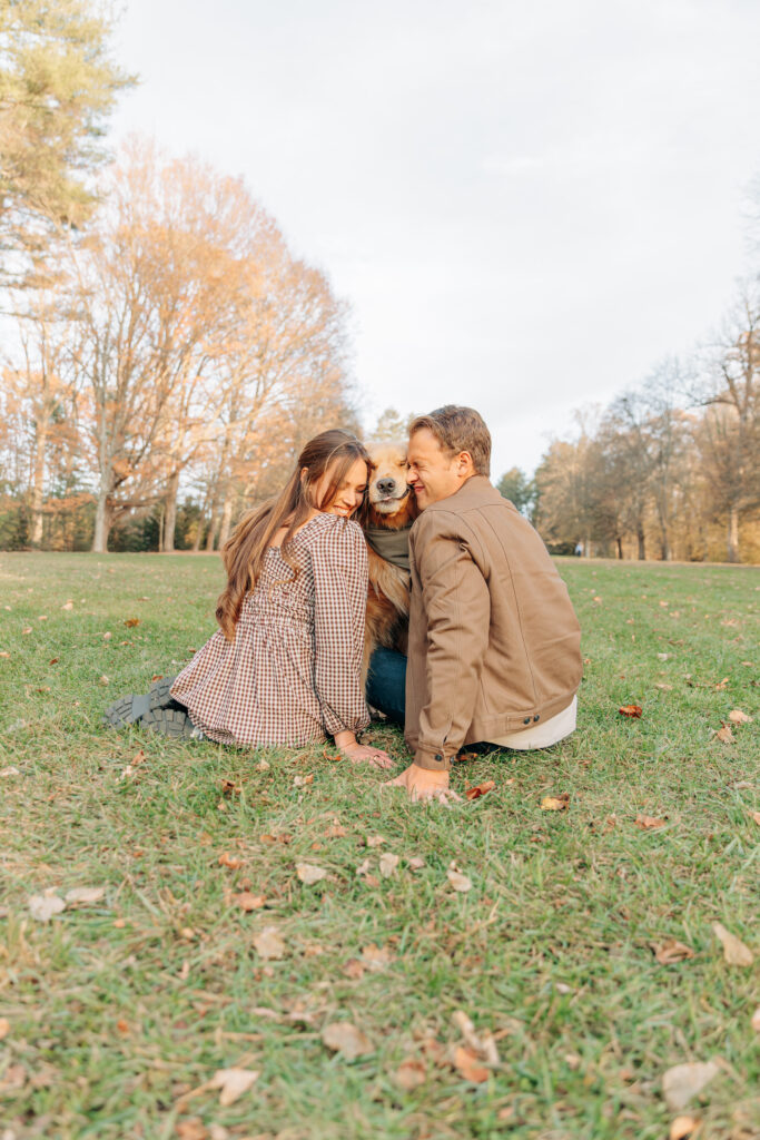 Couples photo session at the Biltmore Estate at Christmas in Asheville, North Carolina captured by Rachel Marie Photography