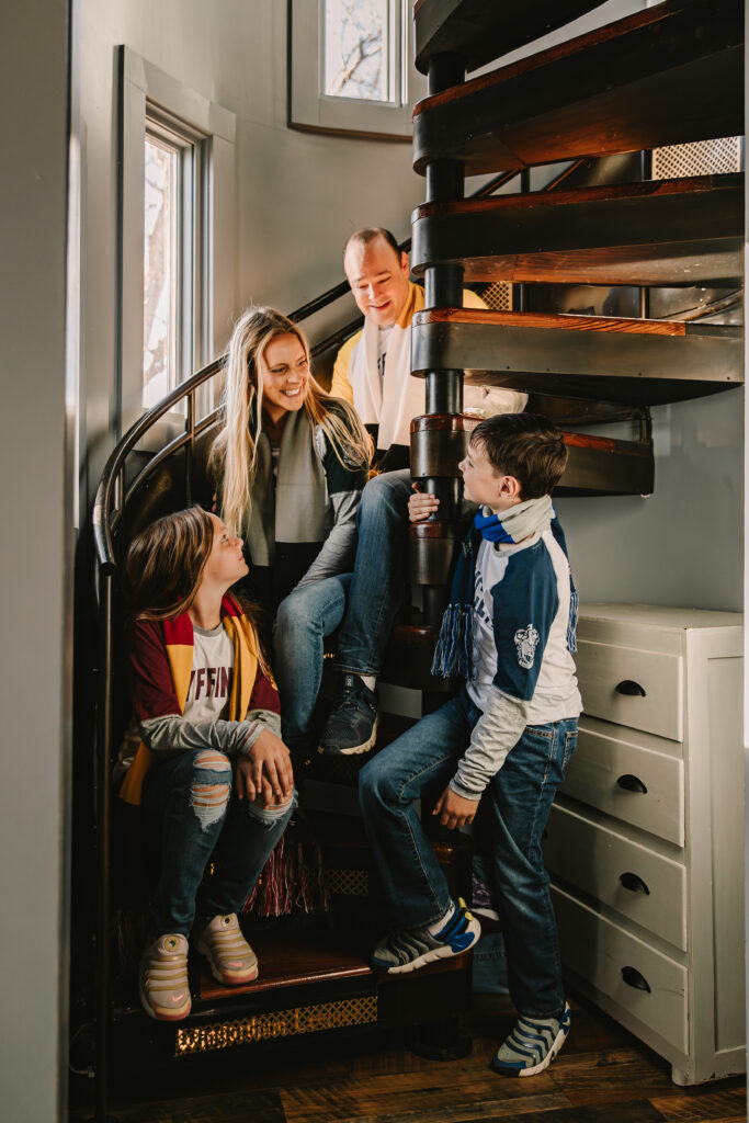 Family Photos at Wizards Hollow Airbnb at Asheville, NC Earth and Sky Dwellings Rentals with Family Photographer Rachel Marie Photography