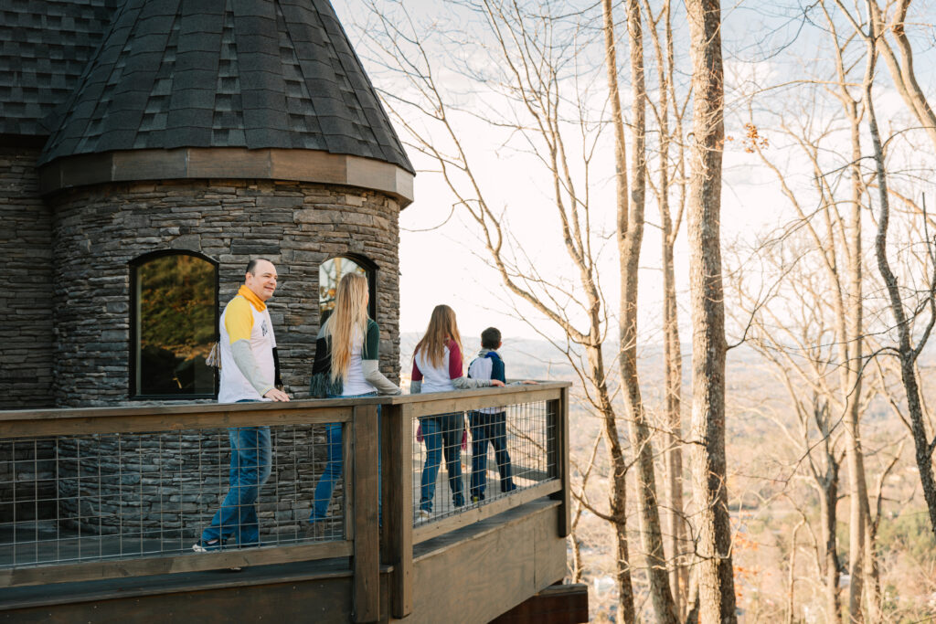 Family Photos at Wizards Hollow Airbnb at Asheville, NC Earth and Sky Dwellings Rentals with Family Photographer Rachel Marie Photography