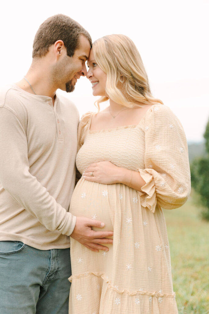 Pregnant Couple Maternity Session at the Biltmore Estate in Asheville, North Carolina with Rachel Marie Photography