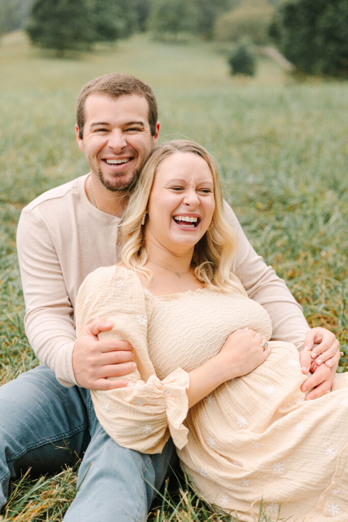 Pregnant Couple Maternity Session at the Biltmore Estate in Asheville, North Carolina with Rachel Marie Photography