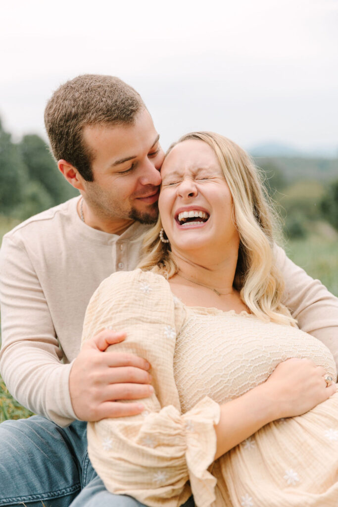 Pregnant Couple Maternity Session at the Biltmore Estate in Asheville, North Carolina with Rachel Marie Photography