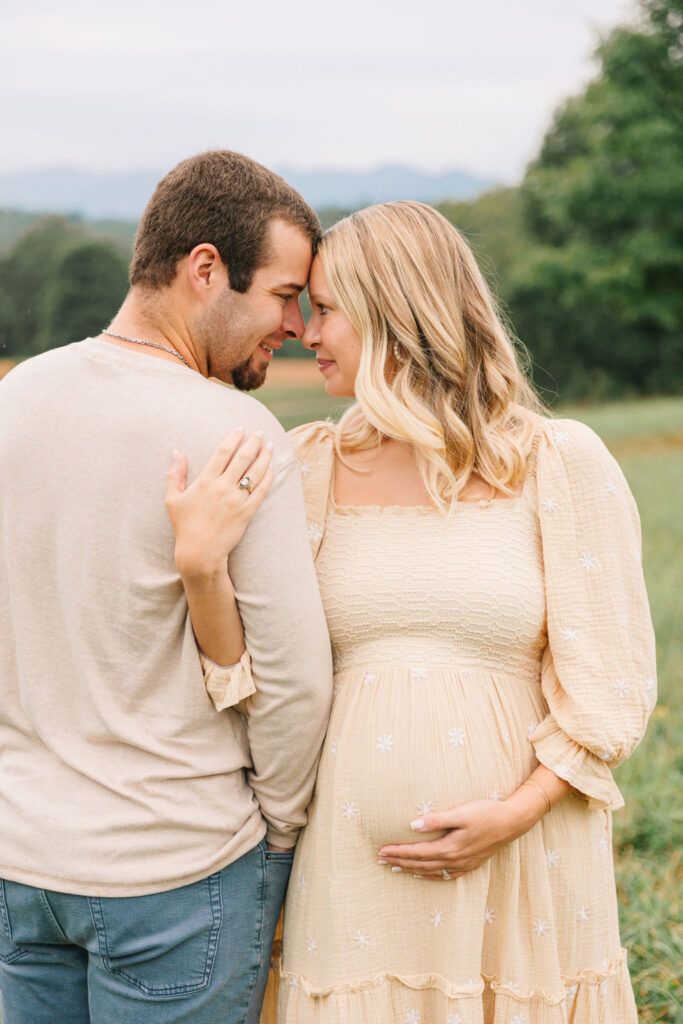 Pregnant Couple Maternity Session at the Biltmore Estate in Asheville, North Carolina with Rachel Marie Photography