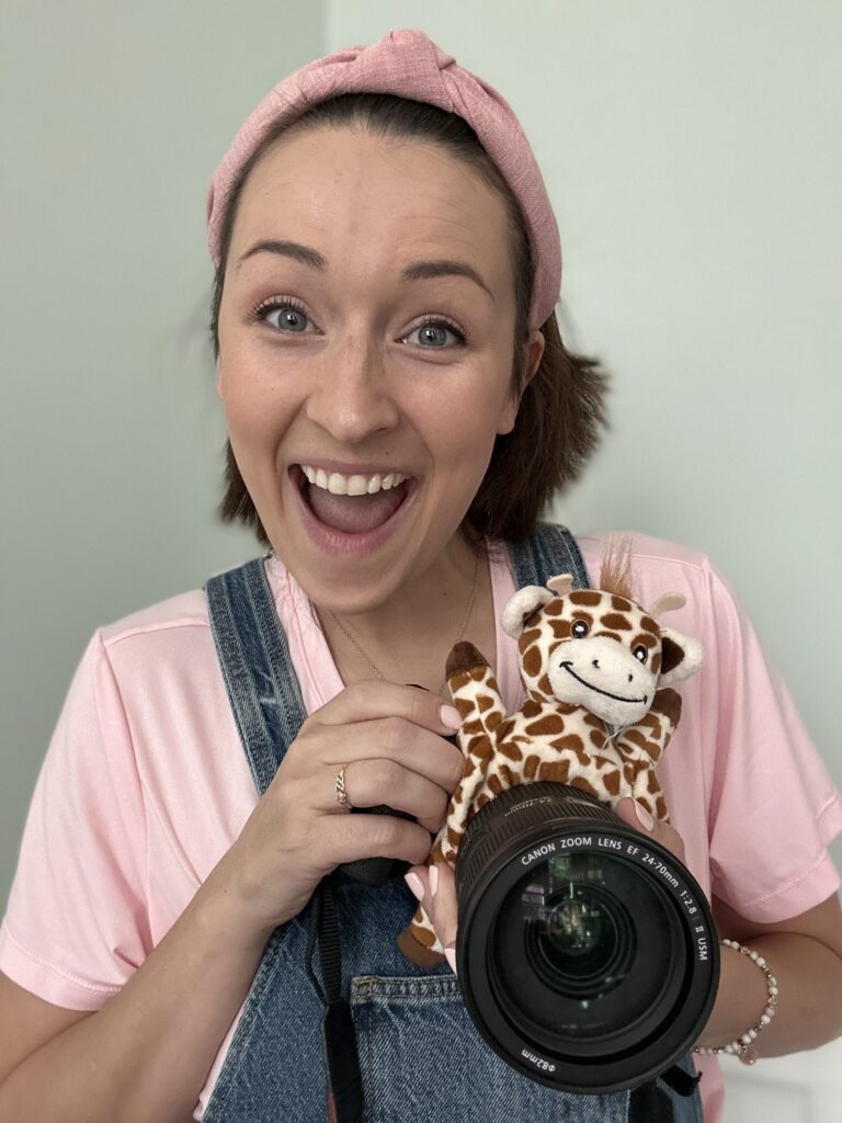 asheville family photographer dresses like Ms. Rachel to photograph toddlers during family vacations to western north carolina. hendersonville family photographer. brevard family photographer. 