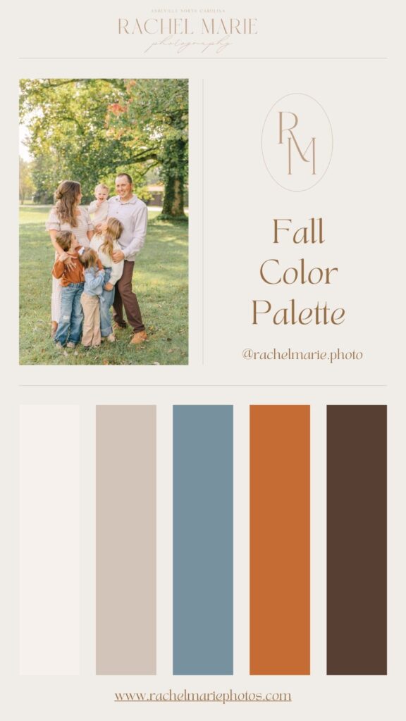 Asheville Family Photographer Fall Color Palette Styling Inspiration for Asheville Fall Mini Sessions