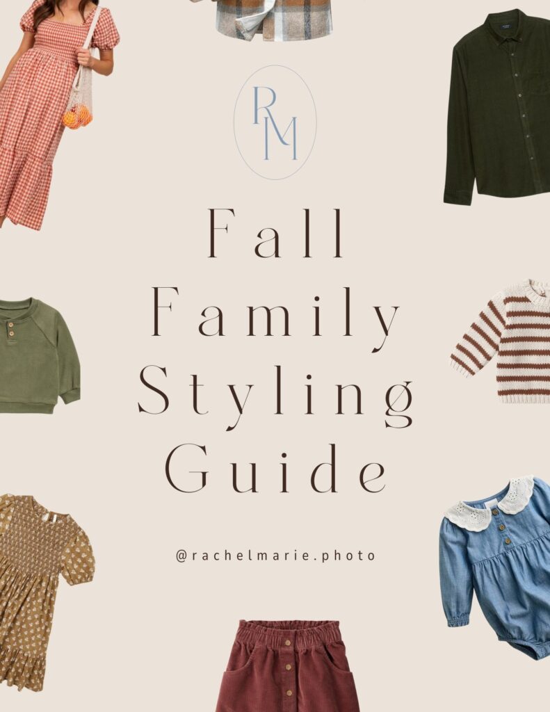 2025 Fall Family Styling Guide created by Asheville Family Photographer Rachel Marie Photography