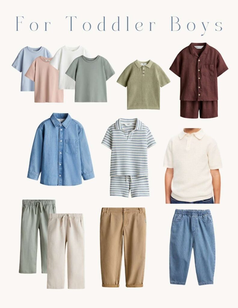 Spring and Summer toddler boy outfits to wear to family photos with Asheville Family Photographer, Rachel Marie Photography