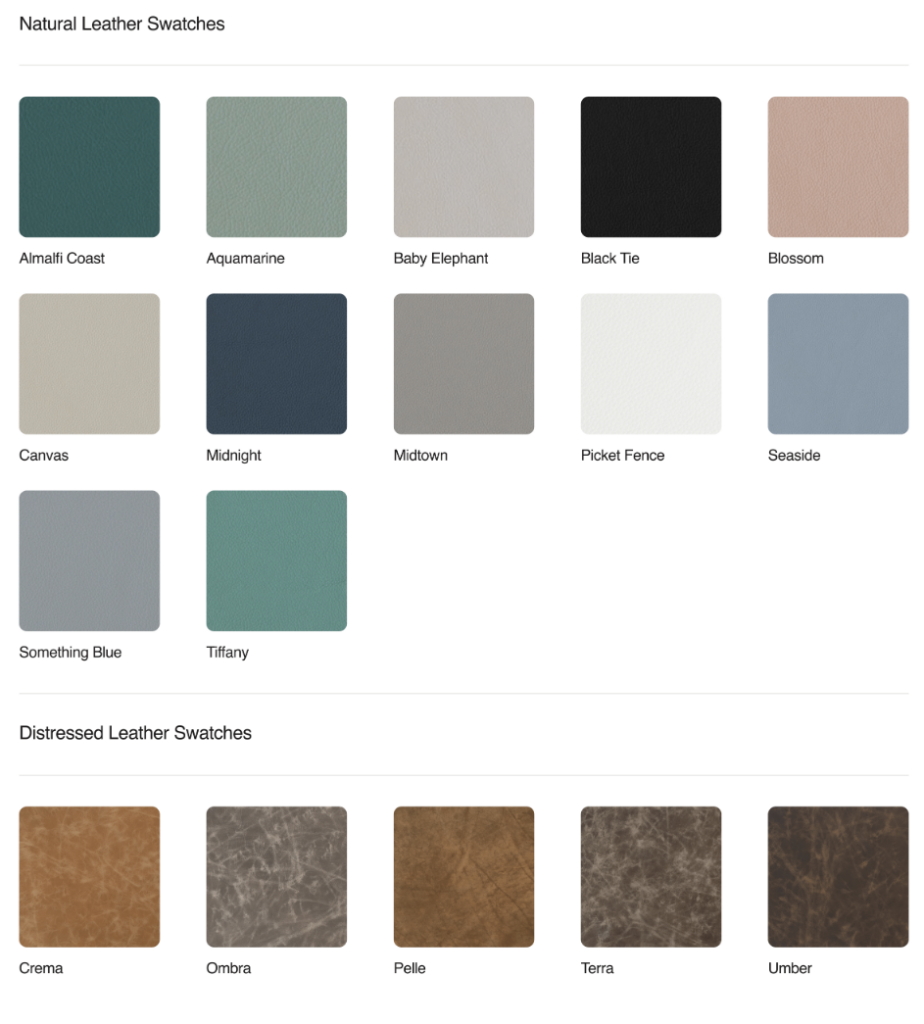 Linen and leather fabric swatches for family's to choose an album cover for their newborn photography session with asheville newborn photographer, Rachel Marie Photography