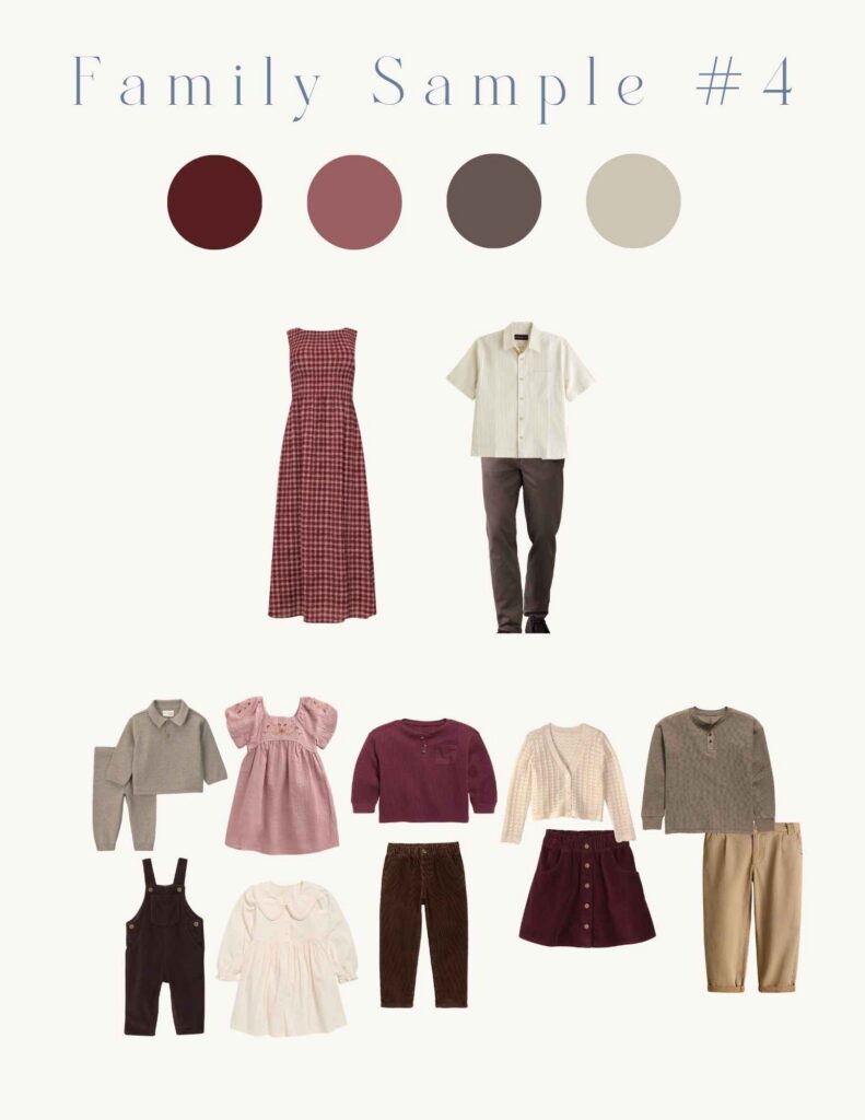 Fall Family Styling Guide with shoppable links to dress the whole family for Fall Photos this year in Asheville, NC!
