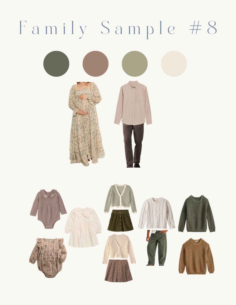 Fall Family Styling Guide with shoppable links to dress the whole family for Fall Photos this year in Asheville, NC!