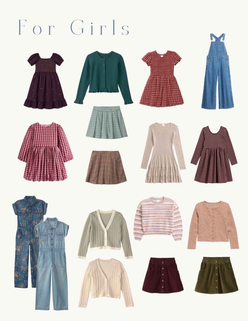 Fall Family Styling Guide with shoppable links to dress the whole family for Fall Photos this year in Asheville, NC!